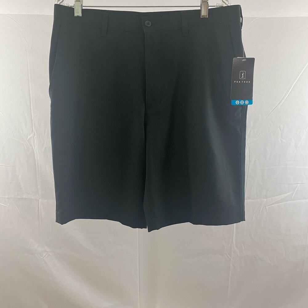 Authentic PGA Tour Golf Shorts, Black, Sun & Moisture Protection, Size 34 NWT